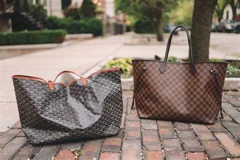 goyard vs vuitton|goyard tote vs neverfull.